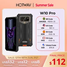 HOTWAV W10 Pro/W10 Octa-Core Smartphone 15000mAh 6GB+64GB/4GB+32GB Rugged Mobile Phone Android 12 6.53'' 20MP/13MP Cellphone