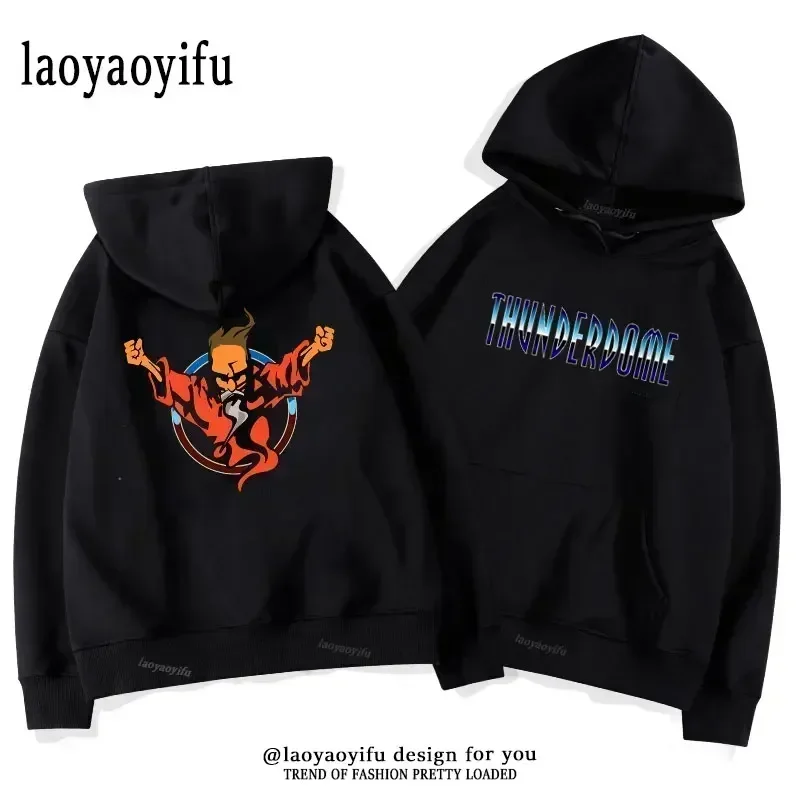 Thunderdome осенние и зимние толстовки сохраняют тепло с музыкой для женщин мужчин