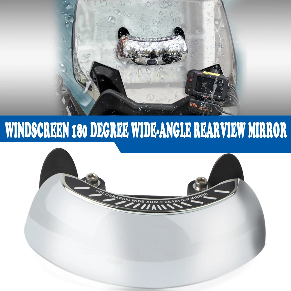 

Motorcycle Windscreen 180 Degree Wide-angle Rear Mirror Wide Mirror For BMW F650GS F700GS F800GS G750GS F850GS R1200GS G650GS
