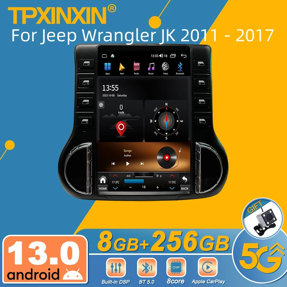 Для Jeep Wrangler JK 2011-2017 Android автомобильный радиоприемник мультимедийный видеоплеер