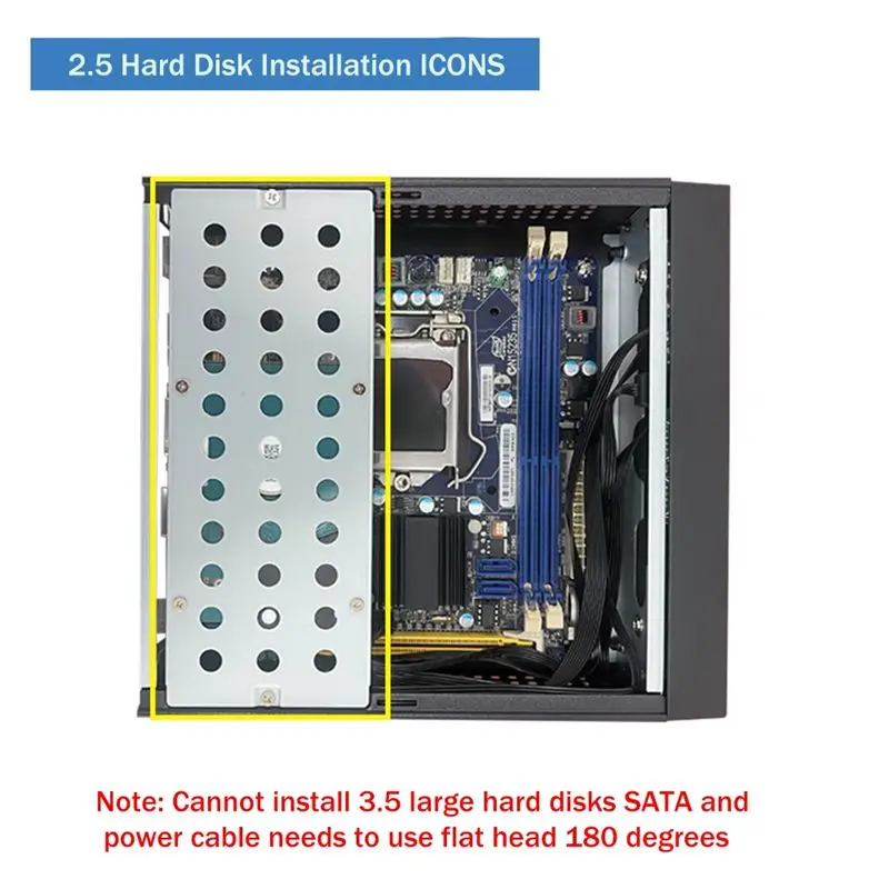Фото (DT37) M09 HTPC Корпус для мини-ПК Mini ITX, блок питания постоянного тока, промышленный корпус для управления, корпус для домашнего настольного компьютера №5