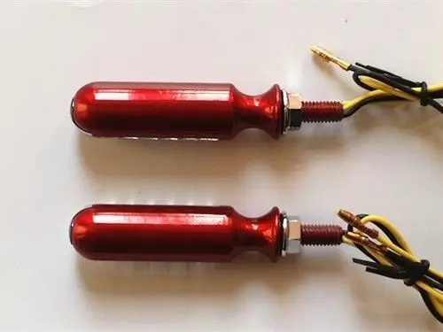 

Красный светодиодный указатель поворота для мотоцикла Harley Honda Kawasaki Suzuki Yamaha Custom VT