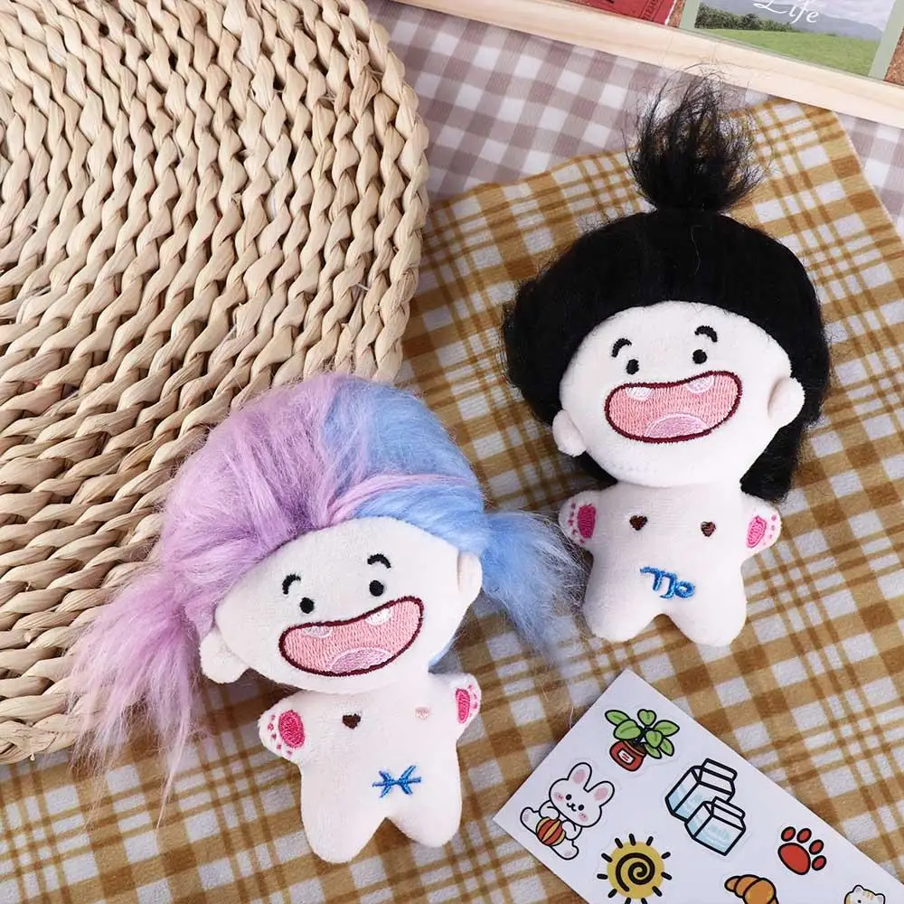 Gifts Fried Hair Missing Teeth Doll Toothless Cotton Plush Dolls Keyring 12 Constellations Diy Hairstyle Baby