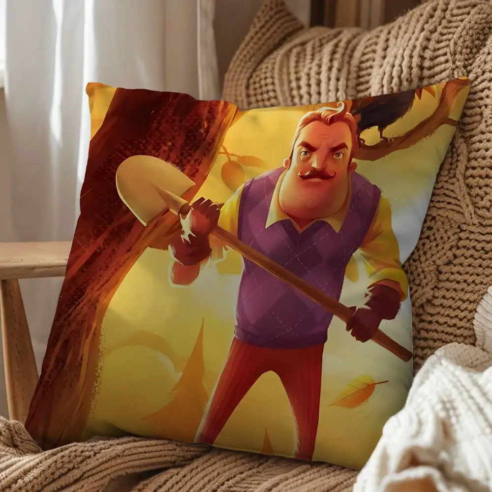 Наволочка с мультяшным рисунком Hello Neighbor, чехол для подушки для дневного сна, для дивана, гостиной, спальни, подушка для спинки, квадратная подушка-кожинес (art.: 3920dbcabe297) - 3920dbcabe297