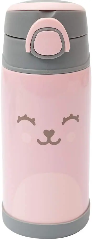 

Double Wall Thermal Bottle 400 Gumy - Pink, Pink, One Size, Pappy Time Water Bottle Kettle Thermos Insulated Vacuum Flask Gym S
