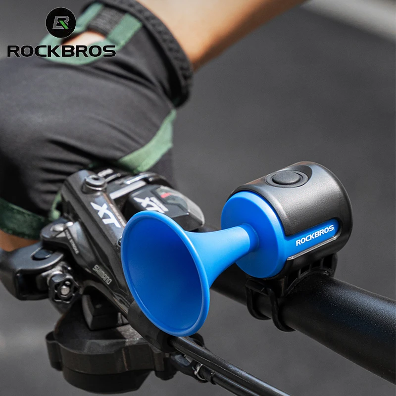

Велосипедный звонок ROCKBROS, Электронный громкий сигнал из АБС-пластика, 120 дБ, защита IPX4, внешний сигнал на руль велосипеда