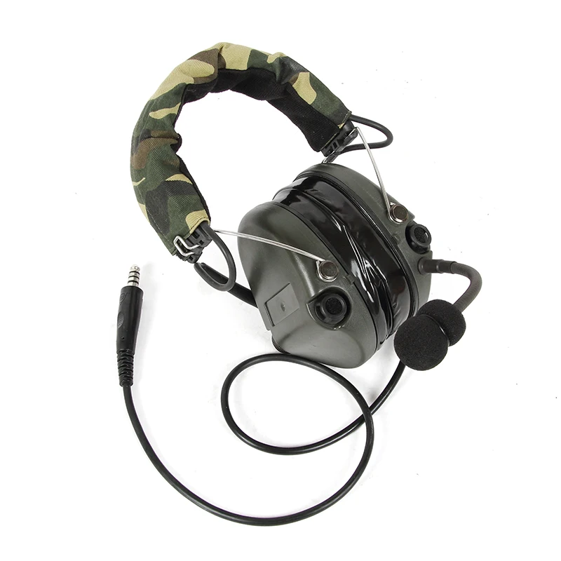 TS TAC-SKY TCIHEADSET  LIBERATOR II Silicone Earmuffs Hunting Shooting Noise Cancelling Pickup Headphones-FG