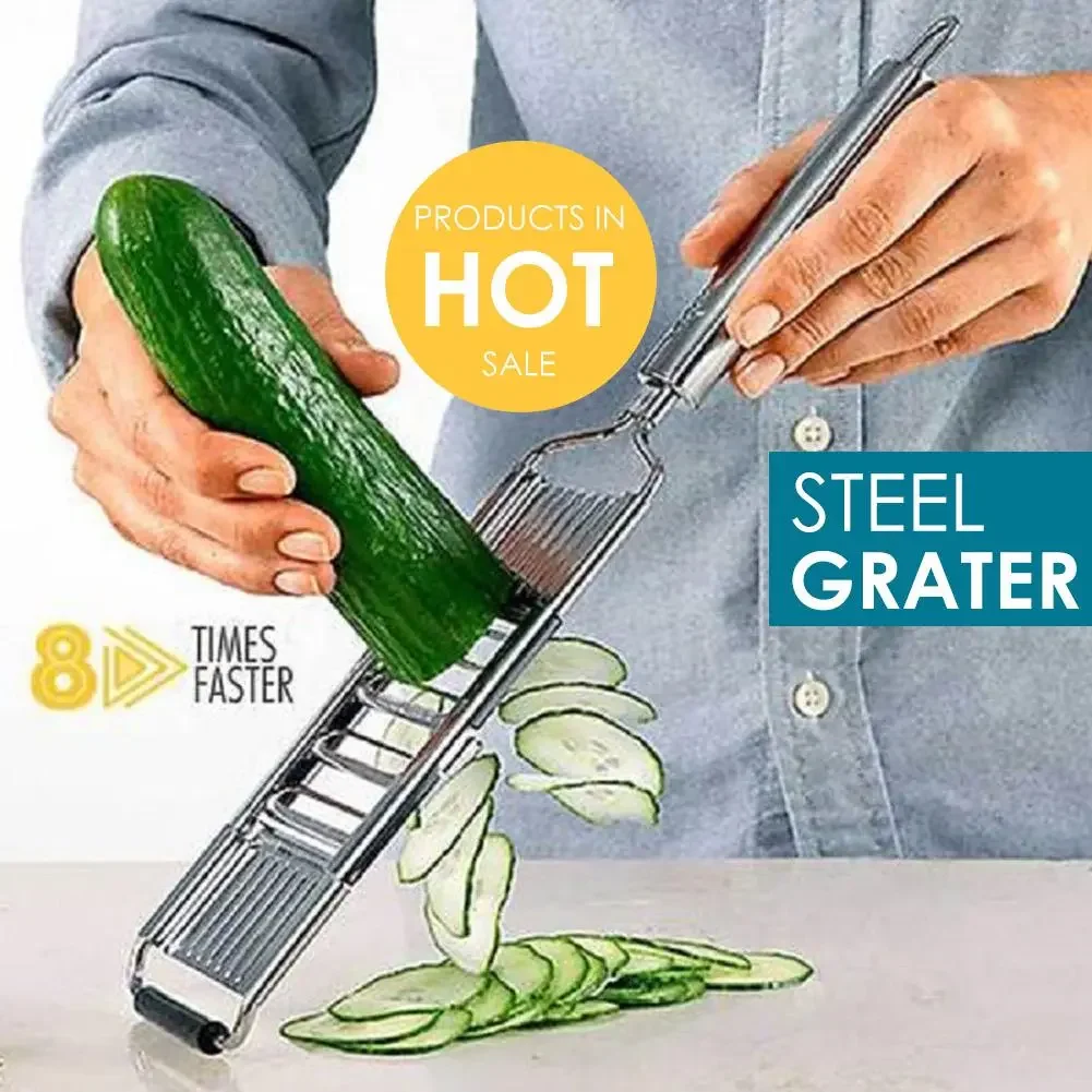 

2023 Grater Cutter Stainless Steel Multi-function Slicer Removable Slicing Knife Vegetable And Fruit Peeler Kitchen Tools Access