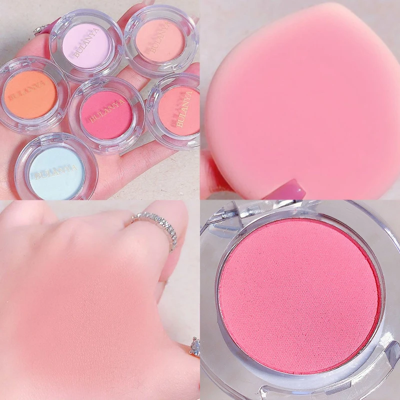 

Girl Blush Peach Cream Makeup Blusher Palette Cheek Contour Pink Waterproof Cosmetic Beauty Powder Soft Smooth New Makeup Rouge