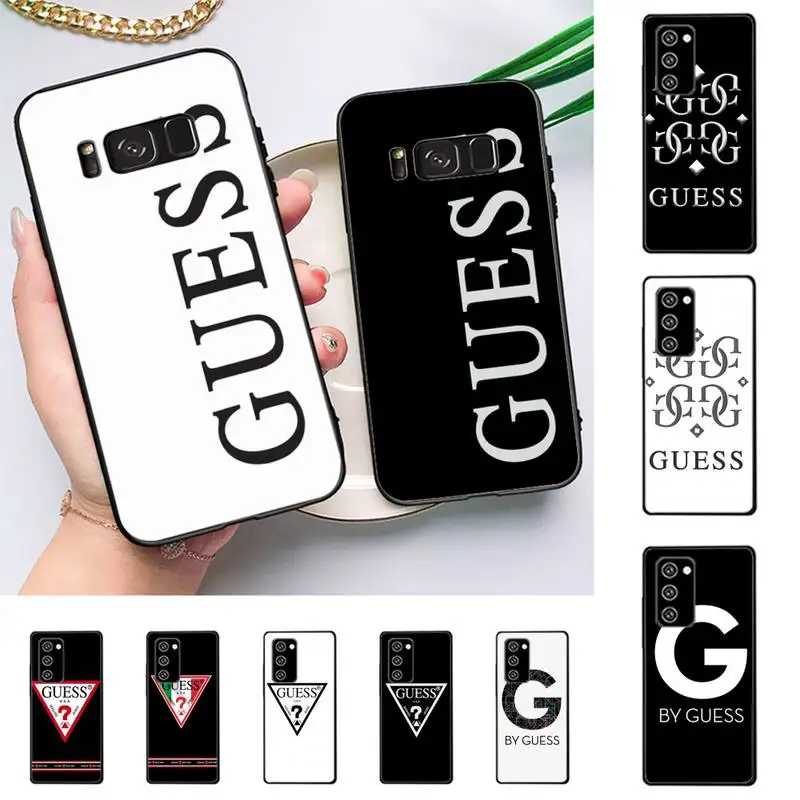 

Guess Triangle Letter Brand Phone Case For Samsung Galaxy Note10Pro Note20ultra note20 note10lite M30S