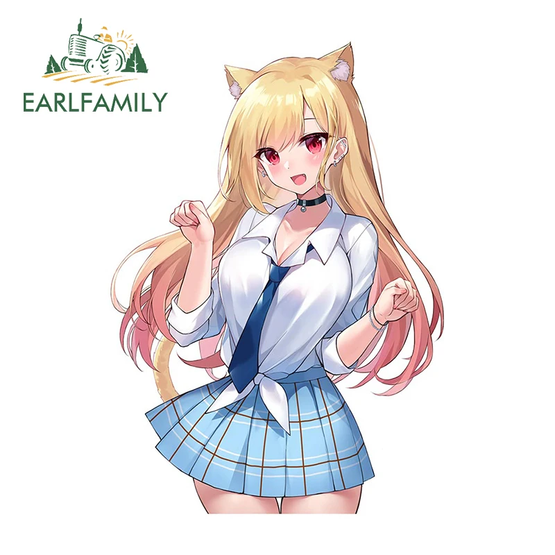 

EARLFAMILY 13cm x 9.2cm for My Dress-Up Darling Kitagawa Marin Car Stickers Fashionable Anime Decals Vinyl Car Door Protector