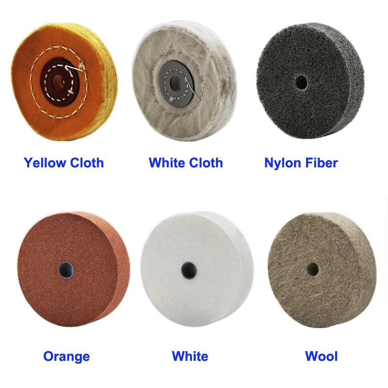 Шлифовальный круг 75 мм из шерсти и хлопка для полировки корундовый измельчитель 8
