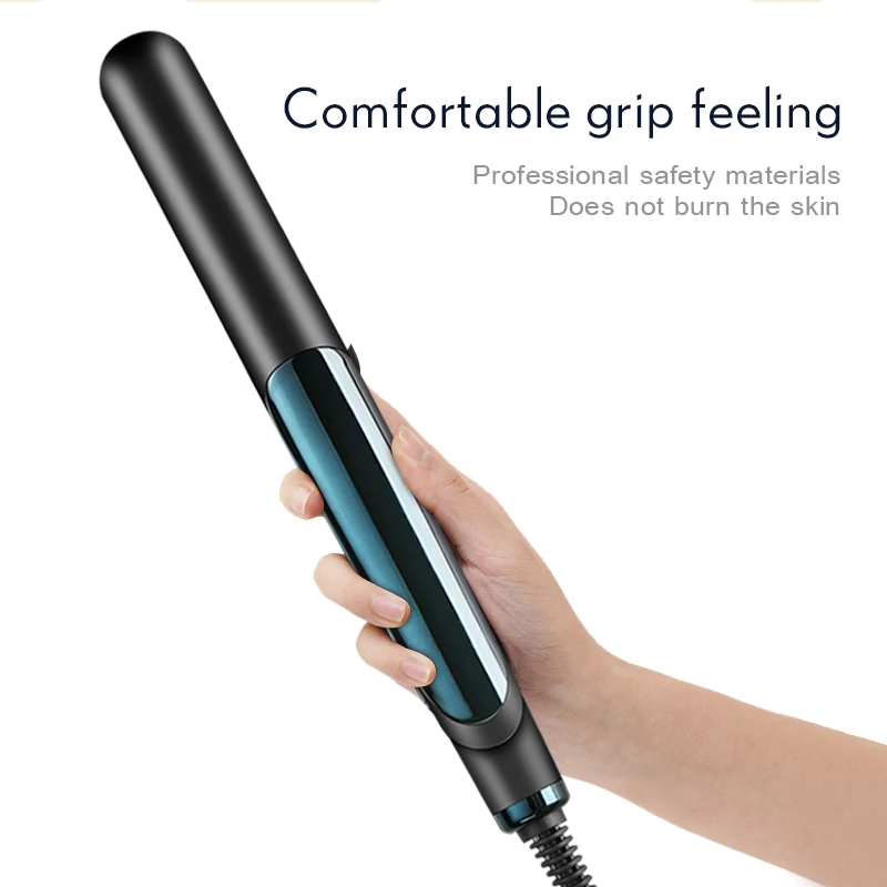 

Professional Portable Household 2in1 Negative Ion Hair Straightener Curling Iron Dry & Wet Ceramic Heater Hair Iron 40D