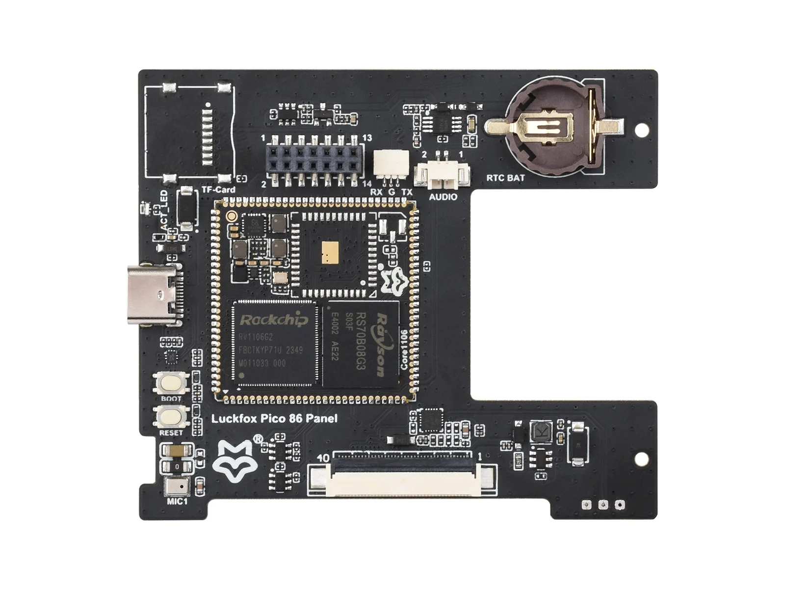 Фото Плата разработки Luckfox Core1106 Smart 86, процессор RV1106G2/RV1106G3, 0,5/1 TOPS, 128 МБ/256 МБ DDR3L, опционально для беспроводной связи №2