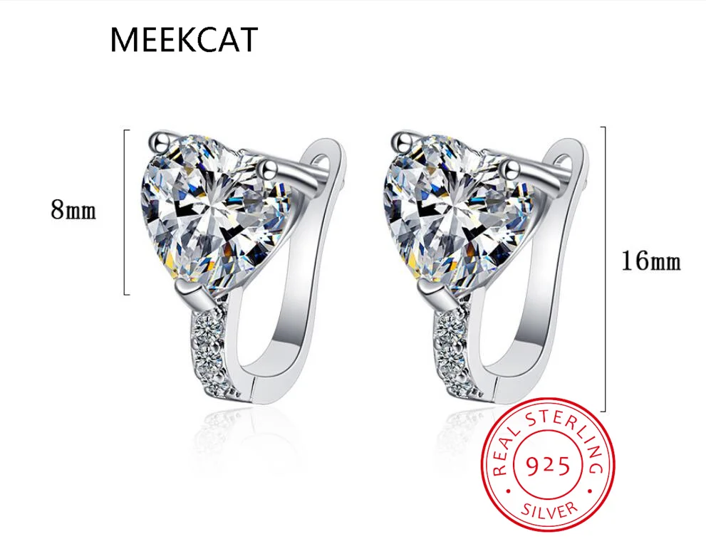 Серьги-кольца из стерлингового серебра 925 пробы с красным натуральным гранатом в