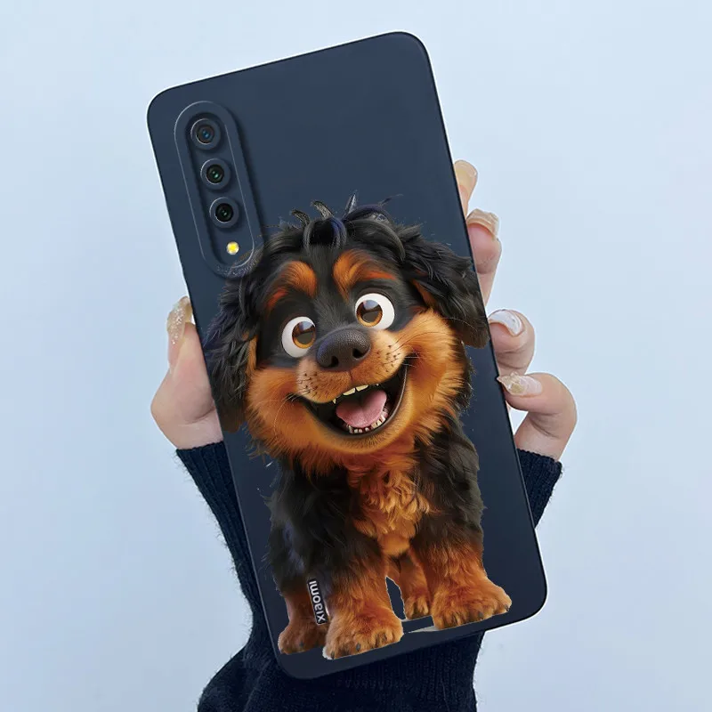 Чехол для Xiaomi Mi A3 забавный милый мультяшный кот бампер матовый защитный чехол