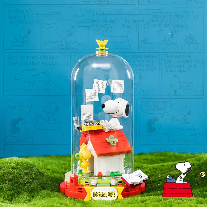 Аниме Kawaii мультфильм Snoo сцена моделирование серии головоломки игрушки собранные