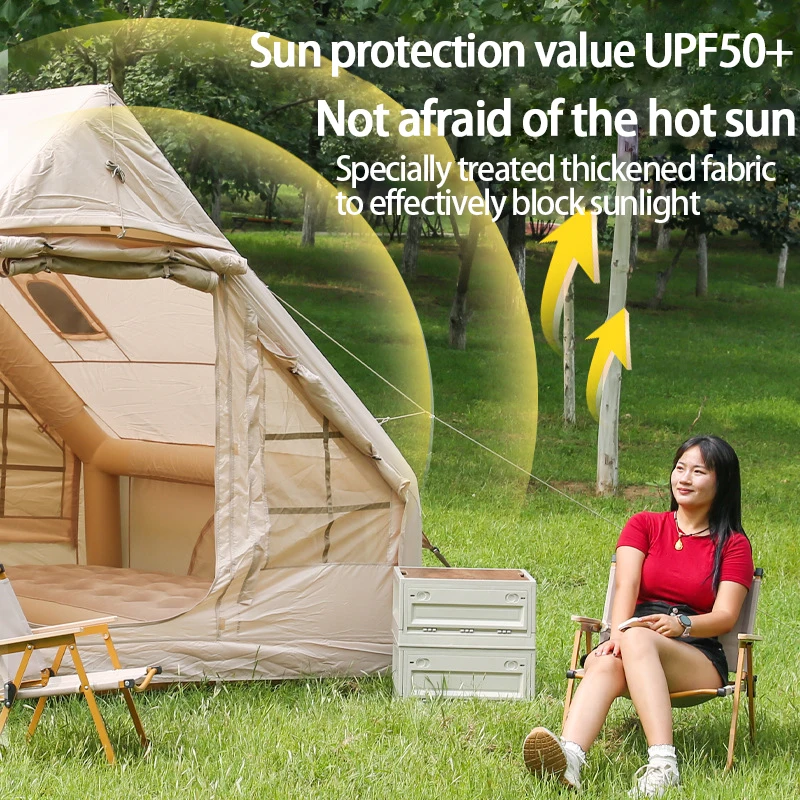 Уличная палатка для кемпинга утолщенная конька на крыше 4-10 человек