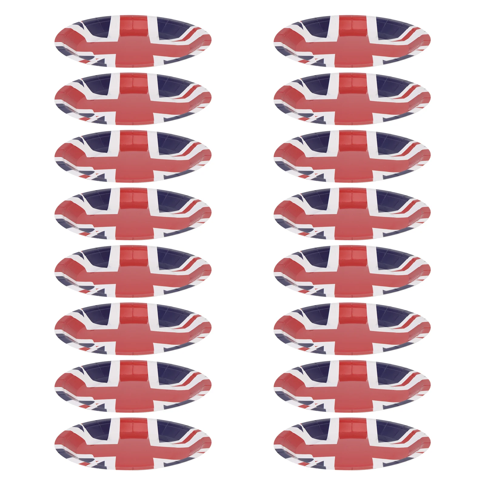 

16pcs Disposable Cake Plates Decorative Paper Plates Union Jack Pattern Plates UK Flag Paper Plates for Families Friends