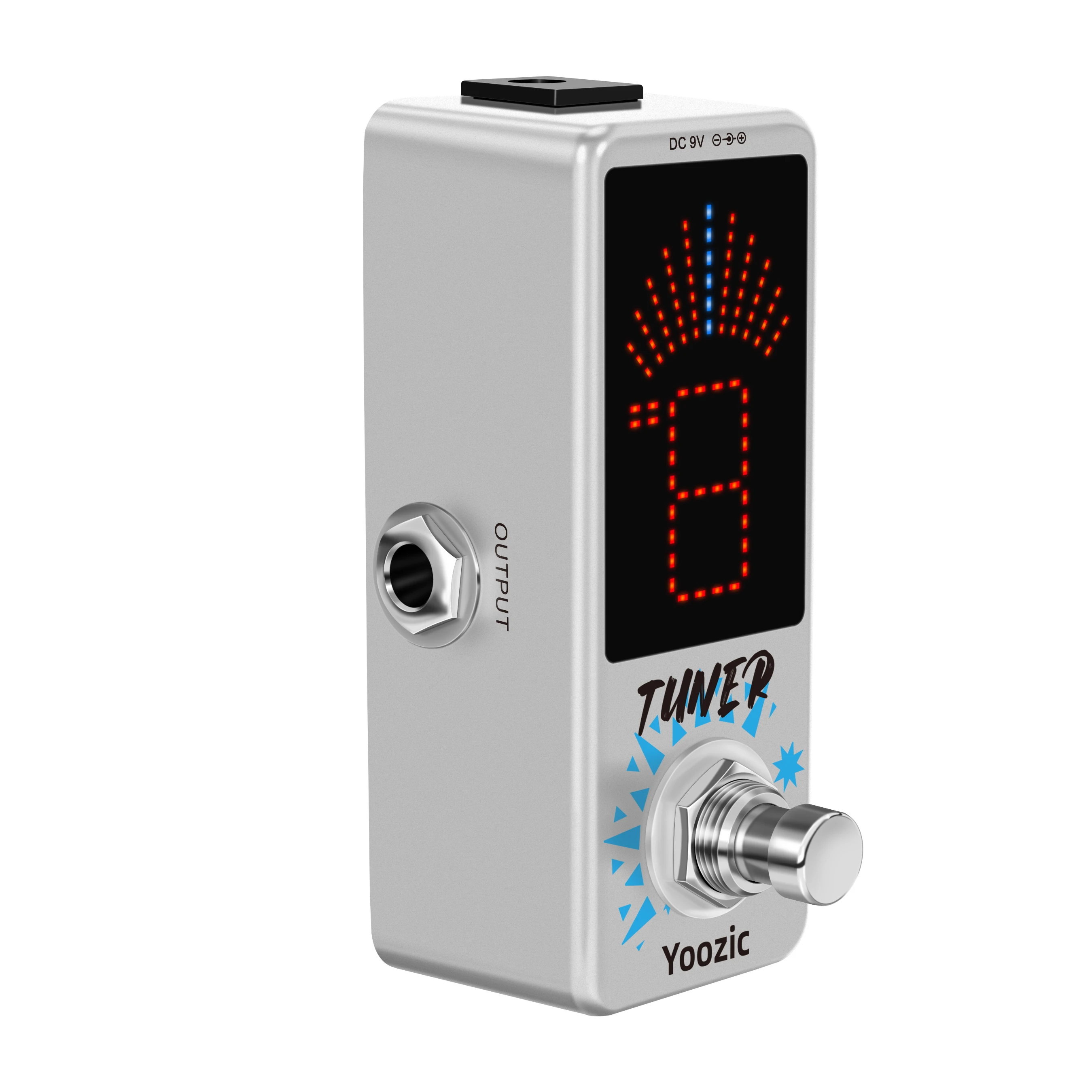 Yoozic LT-910 Guitar Tuner Pedal High Precision Guitar Chromatic Tuner Pedals For Electric Guitars True Bypass Full Metal Case