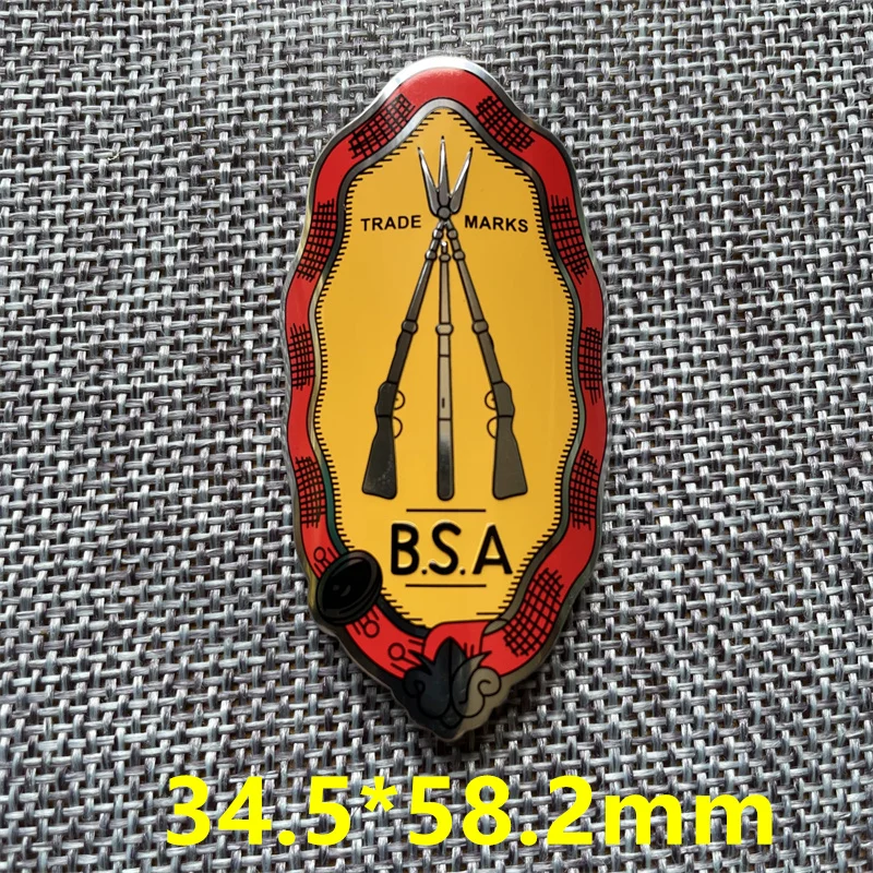 Купи 2 Pieces BSA Bike Head Badge Aluminum Decals Stickers For MTB BMX Folding Bicycle Front Frame Cycling Accessories emblem за 533 рублей в магазине AliExpress