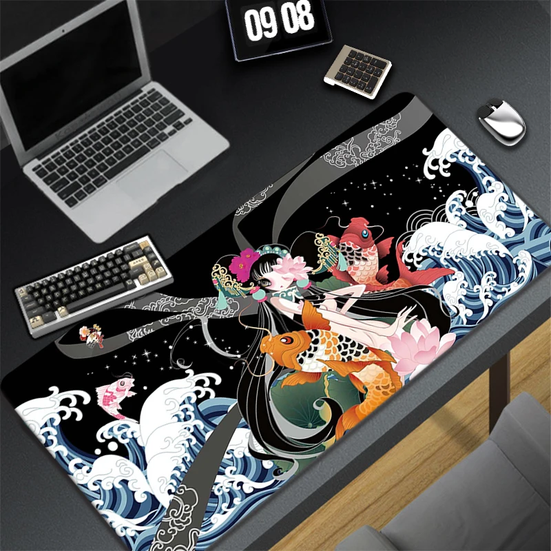 

Art Mechanical Keyboard Laptop Surface for The Mouse Pad Black White Chinese Mousepad Company Carpet Mouse Computer Accessories