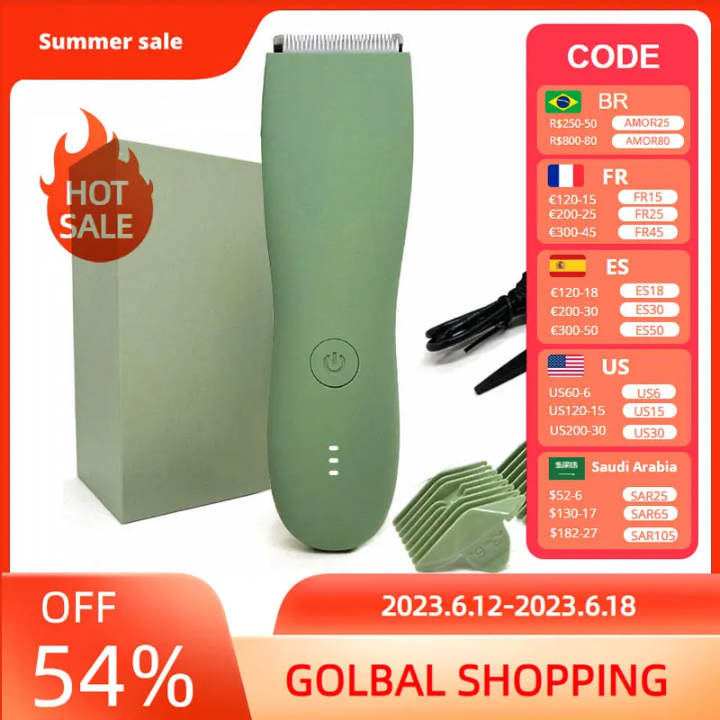 Body Hair Trimmer Shaver for Men Ball Trimmer for Groin Pubi