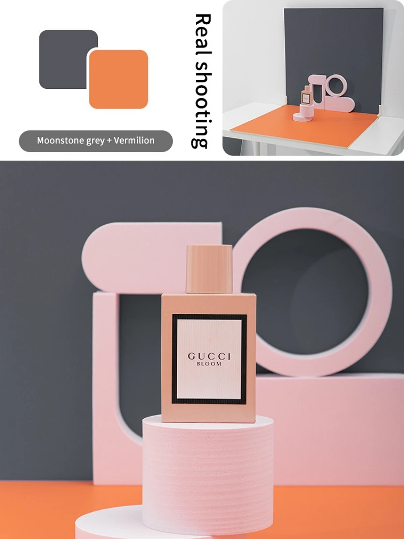 40X40cm Double Sided Background Board Morandi Solid Color Backdrop Photography Props for Food Jewelry Cosmetics Makeup Product - купить по