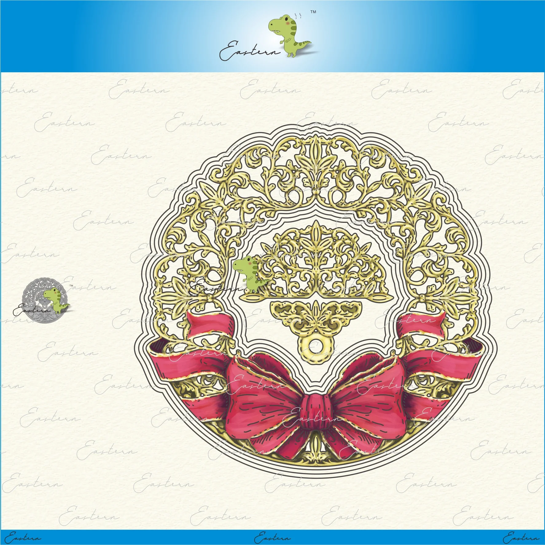 Набор штампов в форме рождественского венка карты металлические пресс-формы