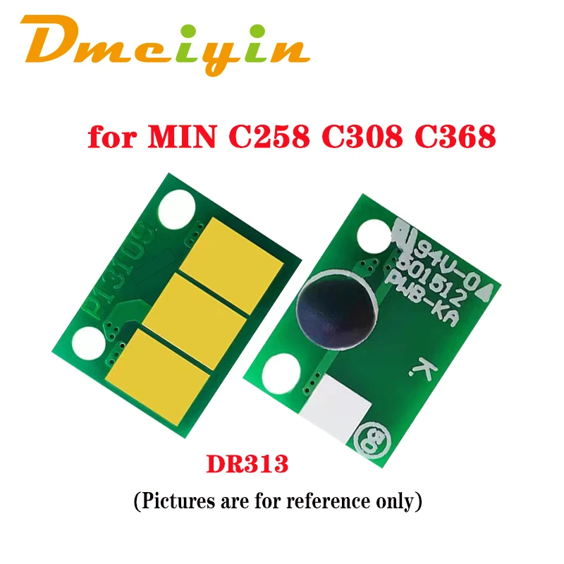 

WW Version BK/C/M/Y Pages DR313 Drum Chip for MINOLTA Bizhub C258/C308/C368