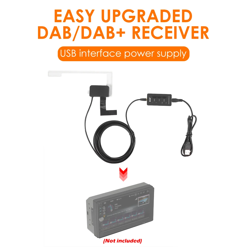 

Цифровой адаптер антенны для автомобильной стереосистемы DAB + адаптер сигнала Автомобильные аксессуары для автомобиля приемная антенна для Европы и Америки