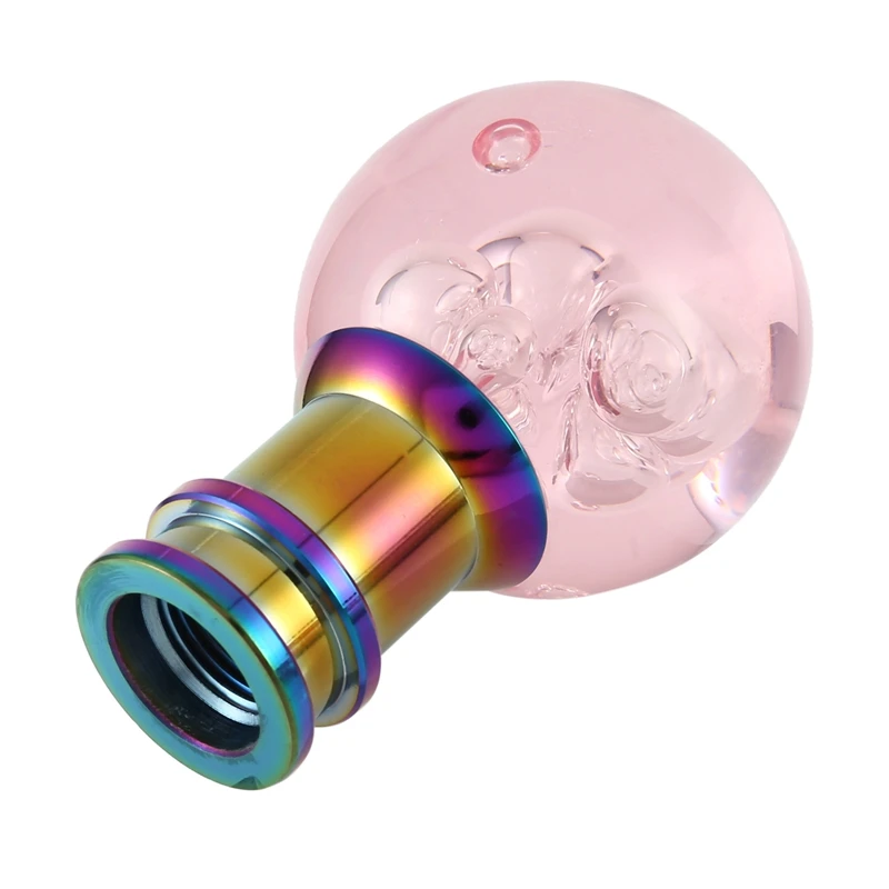 Универсальная ручка переключения передач акриловая прозрачная розовая