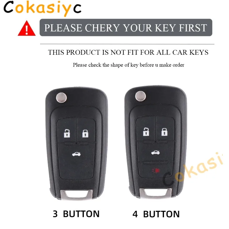 Чехол для автомобильного ключа Chevrolet Cruze Aveo Trax Sail Malibu Captiva Opel Vauxhall Astra J Corsa Insignia Mokka