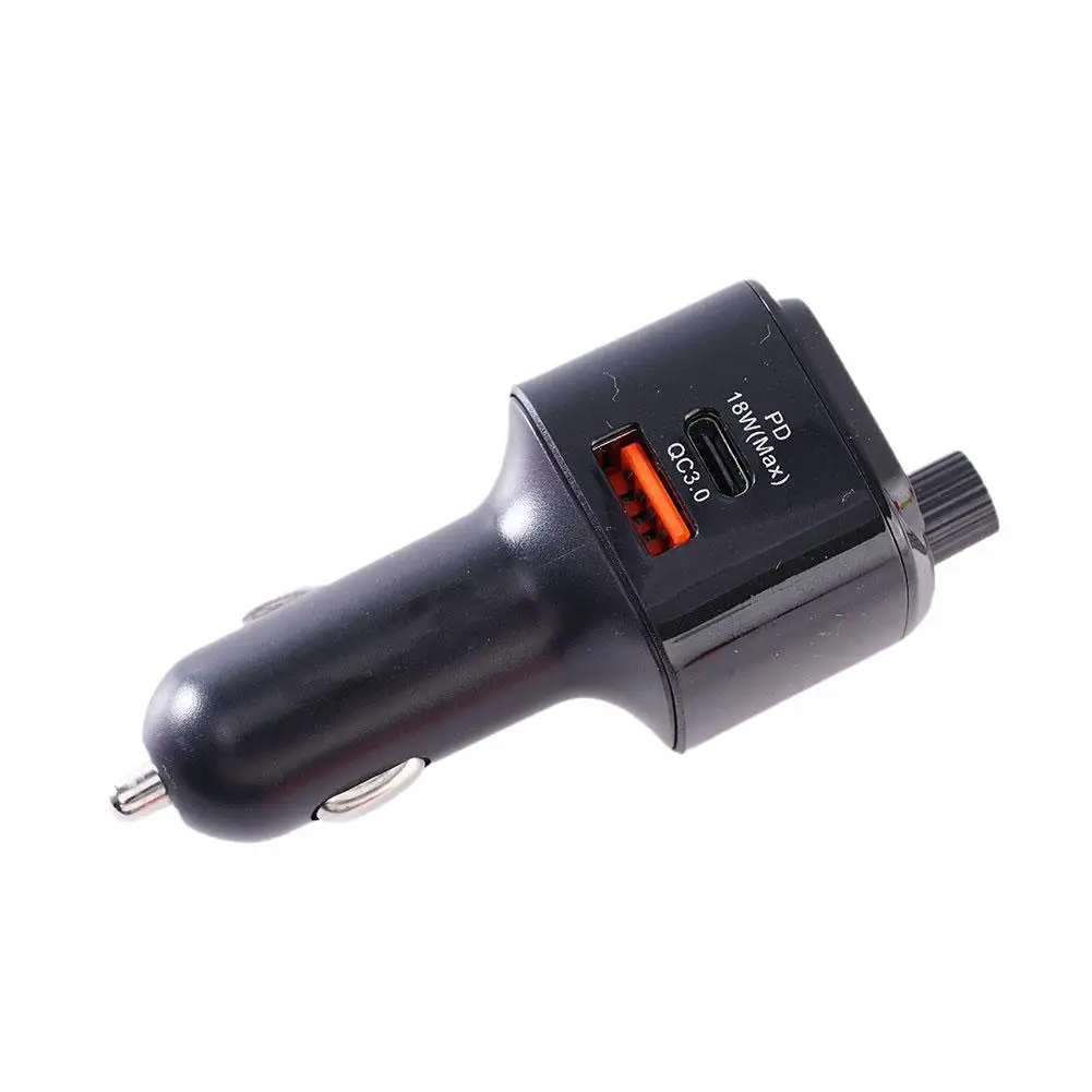 Fm-трансмиттер автомобильный совместимый с Bluetooth 5 0 18 Вт L0x1