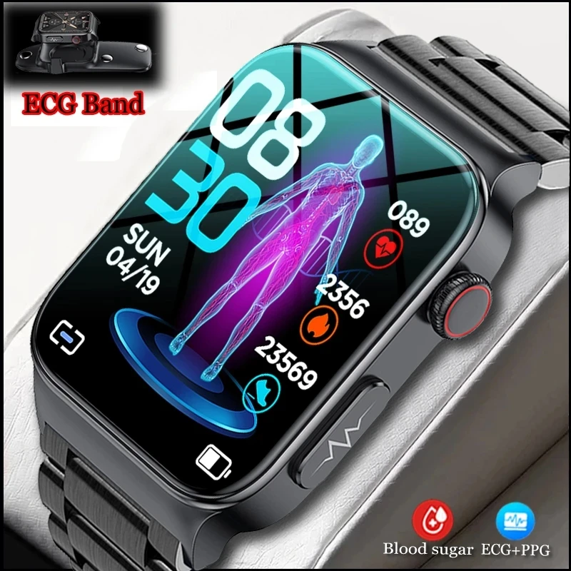 

New ECG+PPG Smart Watch Men Laser Treatment Of Hypertension Hyperglycemia Hyperlipidemia Heart Rate Healthy Sport Men Smartwatch