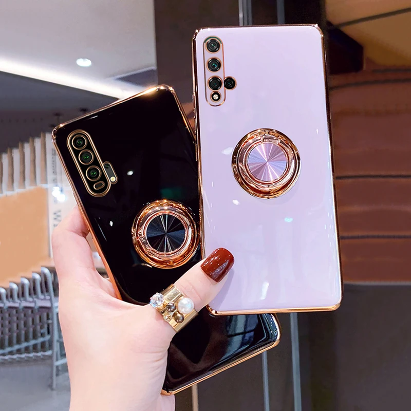 Магнитный чехол с кольцом-подставкой для Huawei Nova 5T Honor 20 Pro P30 P20 Mate P40 20pro | Мобильные