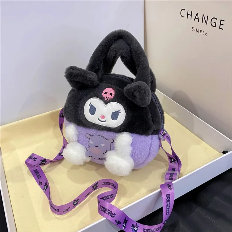 Милая плюшевая сумка Sanrio рюкзак Kuromi аниме Melody Cinnamoroll плюшевые сумки мягкая с