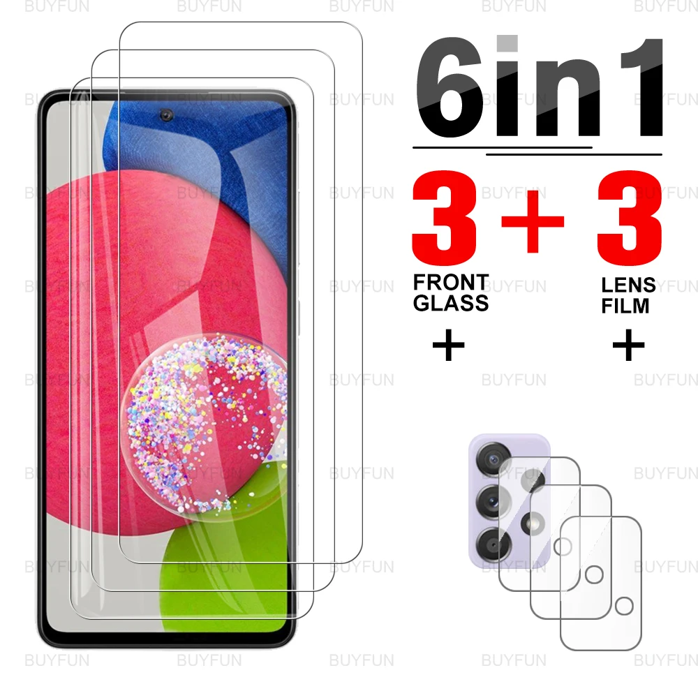 

Camera Lens Screen Protector For Samsung A52s 6.5inch Full Cover HD Safety Tempered Glas for samsung galaxy a 52s galaxi a52s 5g