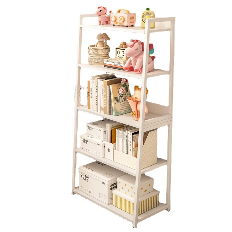 

2023 Year Aoliviya Official New Ins Style Bookshelf and Storage Shelf Floor Bedroom and Household Simple Modern Iron Storage Dis