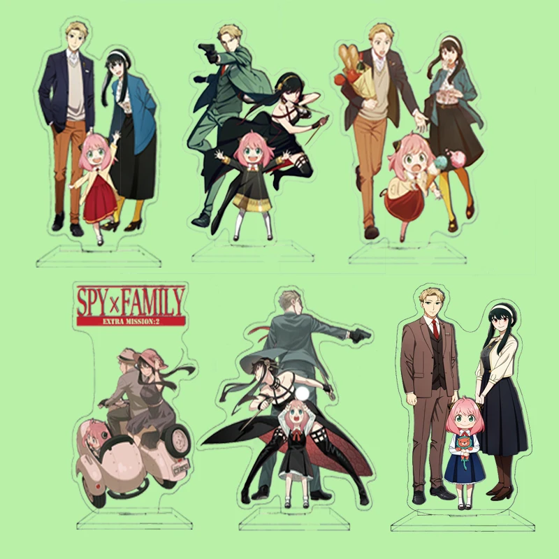 

Spy X Family Peripheral Acrylic Big Stand 16CM Double Sided HD Anya Lloyd Joel Anime Desktop Ornaments Commemorative Gift