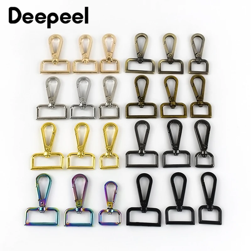 

Deepeel, 5 шт., 20/25 мм, разноцветные металлические ручки для багажа из Паракорда, пряжка для сумок, фурнитура, аксессуары, крючок для сумки, застеж...