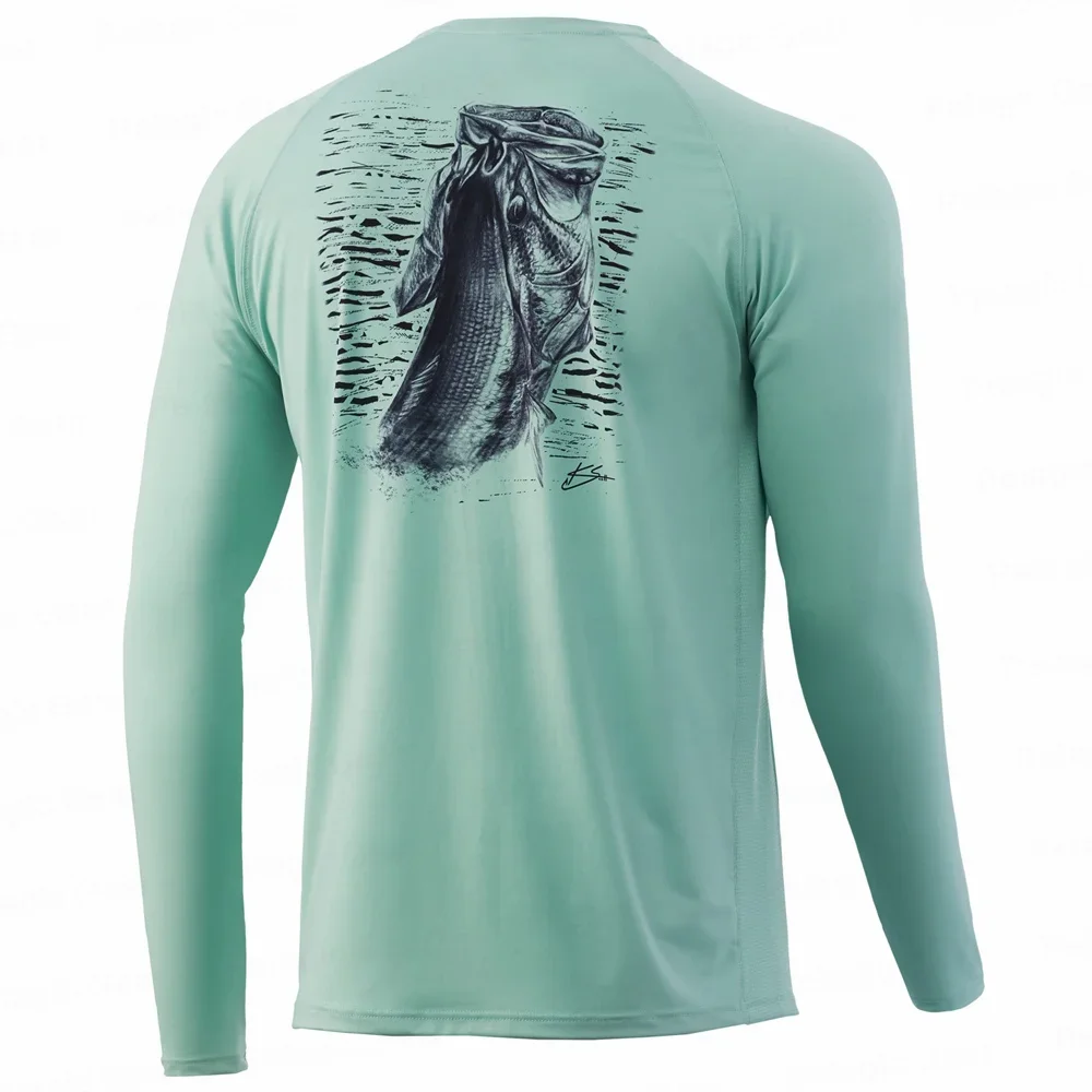 Мужская футболка для рыбалки с защитой от УФ-лучей