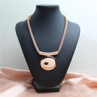 european and american new metal geometry bright surface necklace network chain trend exaggerated personality clavicle chain