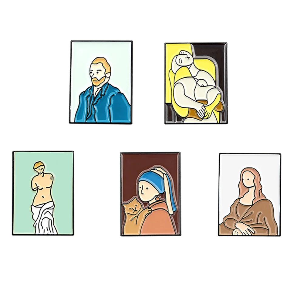 

5 шт., брошь в виде портрета