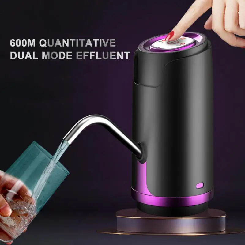 Home Office Outdoor Water Bottle Pump Electric Water Dispenser Portable Gallon Drinking Bottle Switch Smart Wireless Water Pump