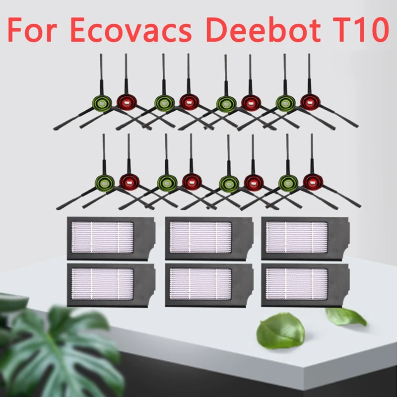 

22Pcs Replacement Spare Parts Washable Side Brushe Hepa Filter For Ecovacs Deebot T10 Robotic Vacuum Cleaner