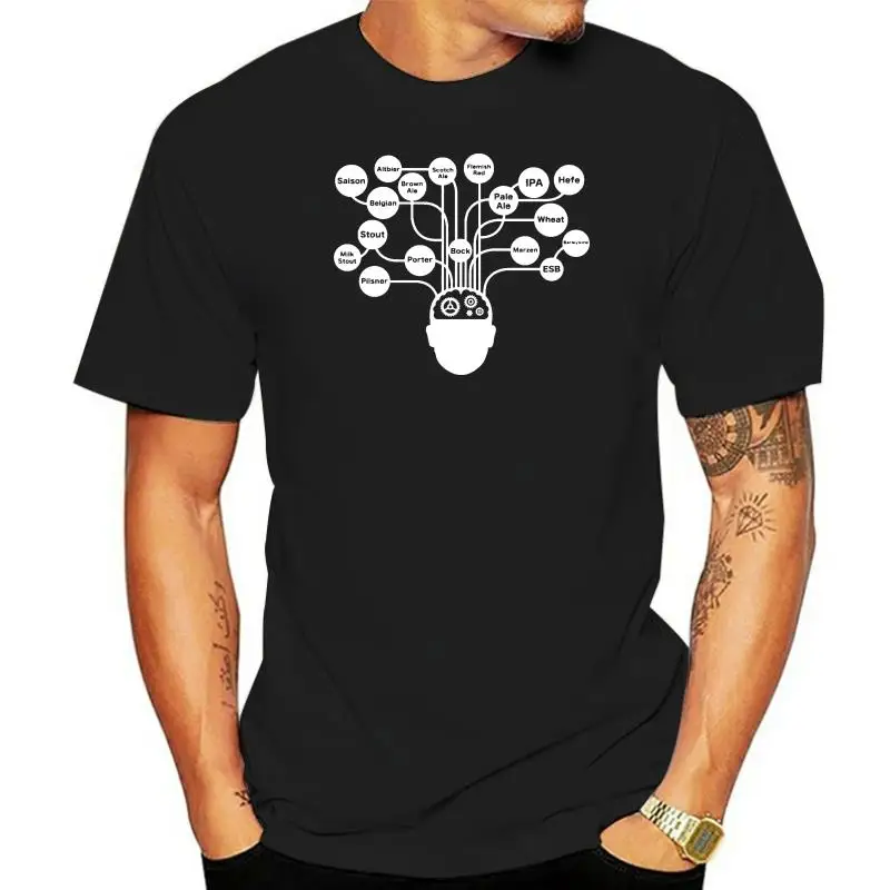 

Newest Fashion Cool Beer Brain Craft Beer T-Shirt 100% Cotton