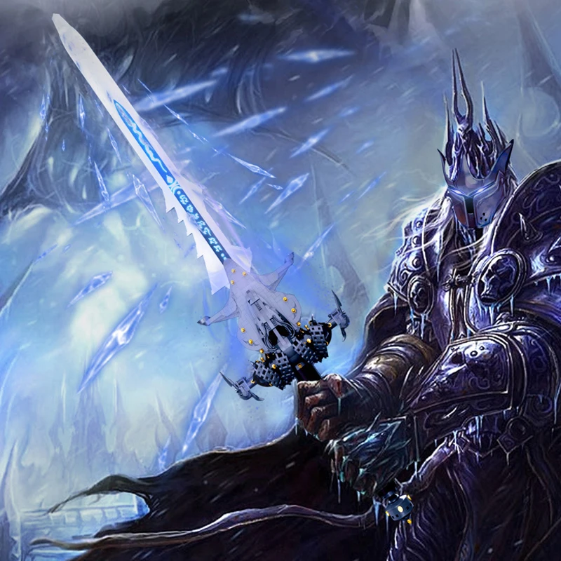 2349pcs World Of Warcraft Building Blocks Game Lich King Sword Assembly Bricks Cool Model Katana Figure Toys For Kids Adult Gift - купить по