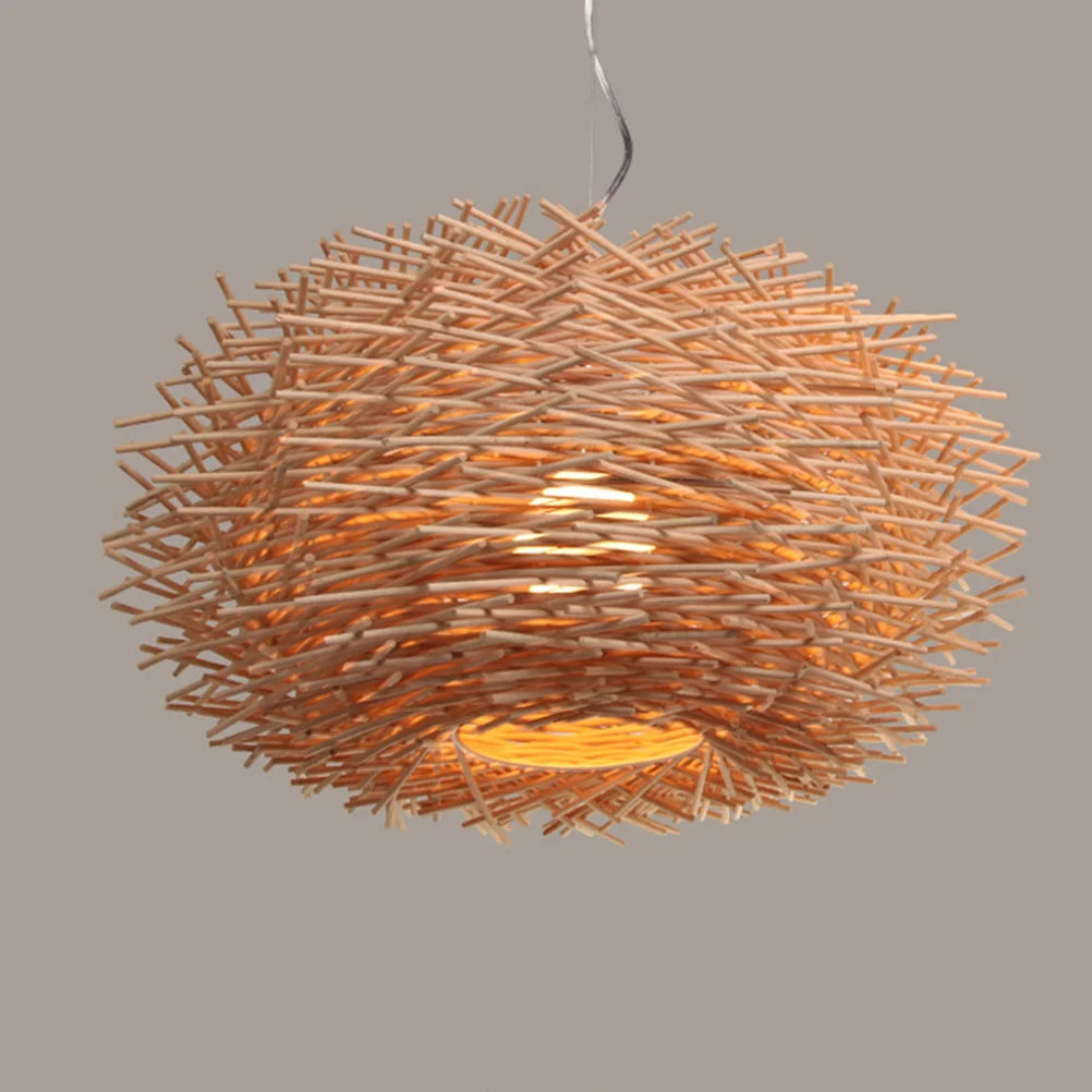 Люстры для комнаты Подвесные светильники Потолочные из ротанга Кухонный фонарь