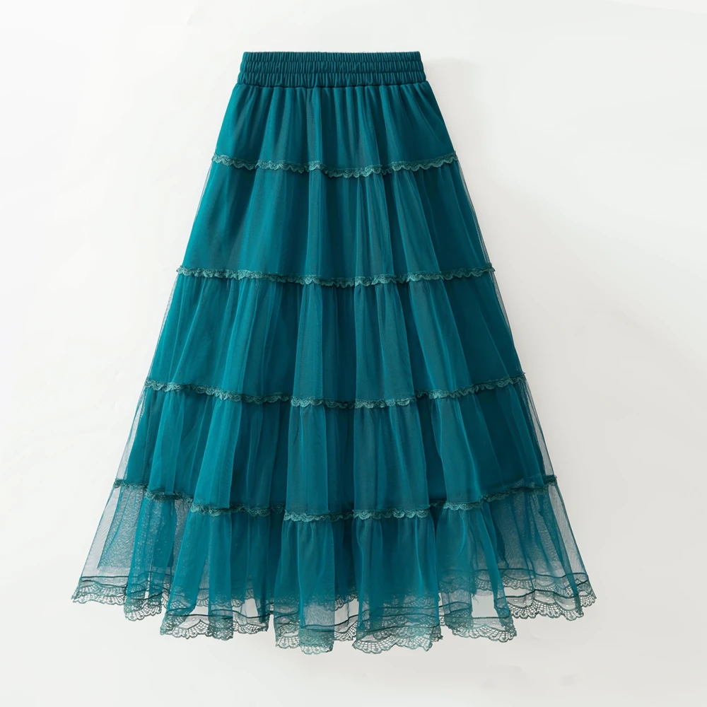 Женская винтажная длинная юбка Y2K Mexh